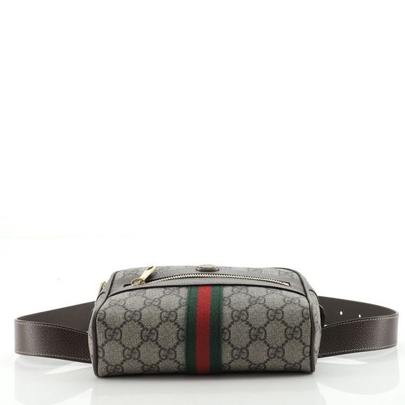 Gucci Ophidia Belt Bag GG Coated Canvas Small 85 Brown - Picture 4 of 6